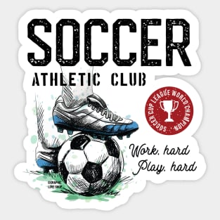 Soccer Athletic Club © GraphicLoveShop Sticker